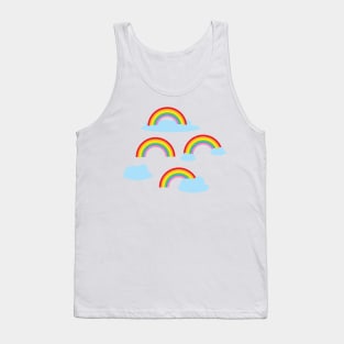 Rainbows and clouds Tank Top